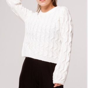 NWT VOLCOM White Cropped Sweater